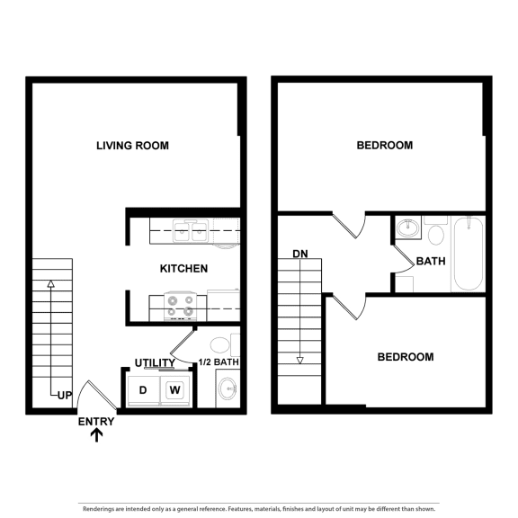 Floor Plans of French Glen Apartments in West Linn, OR